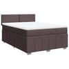 Maison Exclusive - Sommier à lattes de lit avec matelas Marron foncé 140x200 cm