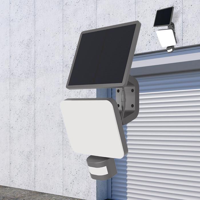 Projecteur LED 15W avec panneau solaire déporté et détecteur