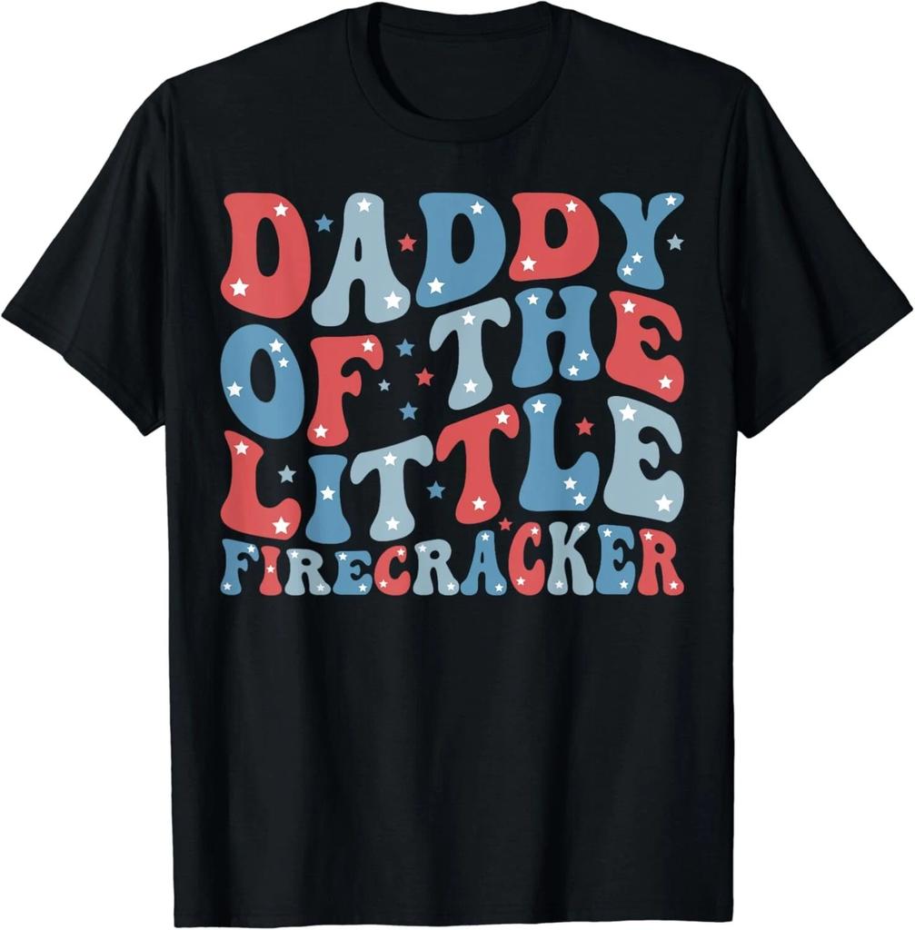 4th of July Birthday Dad Daddy Of The Little Firecracker Gift Unisex T-Shirt