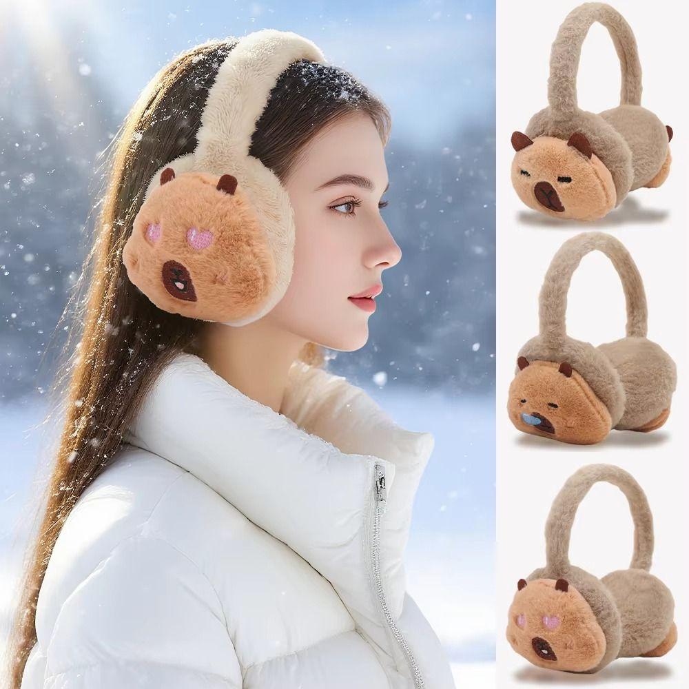 Windproof Animal Warm Earflaps Cartoon Cold-proof Ear Mask Winter Ear Warmer  Winter Sport