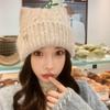 Warm Cat Ears Pullover Hat Japanese  Style Women Beanie Hat Woolen Knitted Hat  Autumn Winter