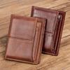 Jiameida Men's RFID Genuine Leather Anti-Theft Wallet