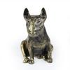 Bull Terrier, Bully I - Dog Statue, Sitting Dog for Desk, Decoration for the Living Room of a Dog Lover by