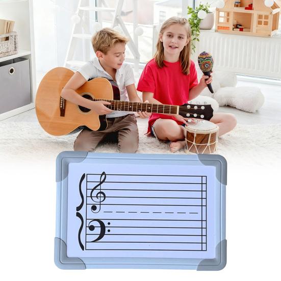 Yousheng Double-Sided Magnetic Music Staff Whiteboard High Low Notes Teaching Aid Mini Dry Erase Board Students Teachers Music Classroom Supplies