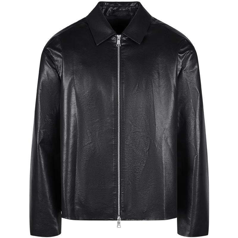 CROQUIS Men's Faux Leather Jacket