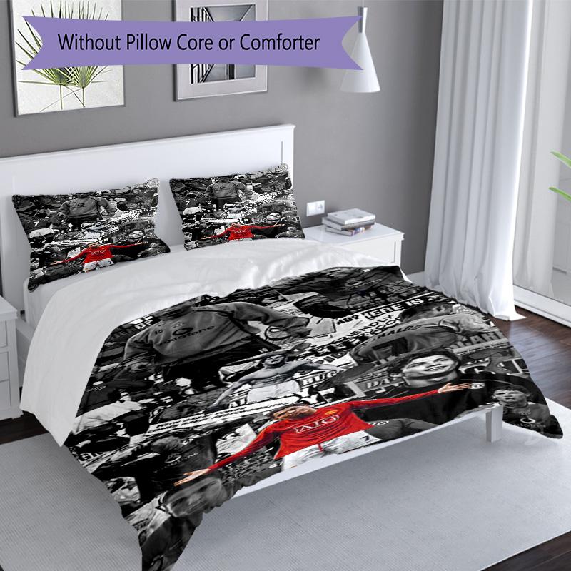 Ronaldo's Ronaldo Juventus Legend Bedding Set, Breathable Duvet Cover with Pillowcases, Soft Bed Linen for Bedroom Home Decoration, Perfect Festival B