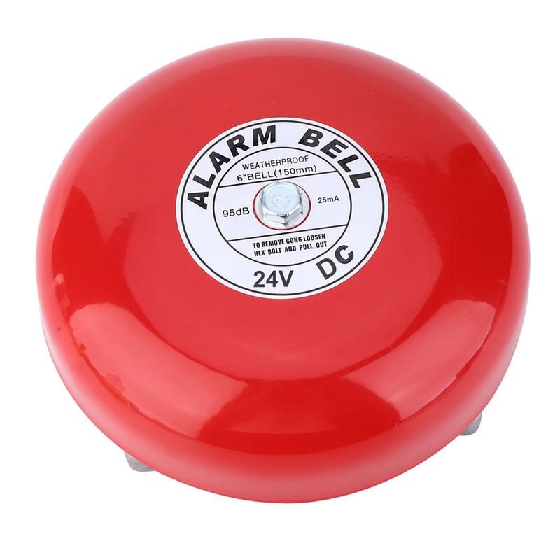 CB-6B 95dB Metal Electric Round Alarm Bell School Home Factory Security Alarm Bell