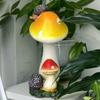 Simulation Pastoral Hedgehog Mushroom Ornaments Crafts Villa Courtyard Figurines Decoration