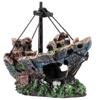 Fish Tank Decoration, Resin Shipwreck Fish Tank Decoration, Large Shipwreck Aquarium Decoration, Betta Fish Tank Accessories, Shipwreck Fish Hideout