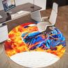 1PC Golf Fire Round Chair mat Area Rug - Non-Slip, Floor Mat for Office, Bedroom, and Indoor Decor -Gift D1127232