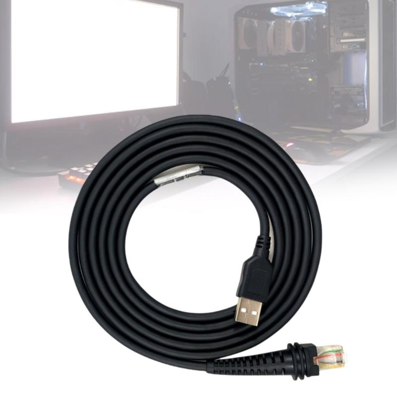 300CM RJ45 To USB 2.0 Barcode Scanner Cable PVC Construction Extension Cable Suitable for Enhancing Data Transfer