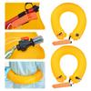Inflatable Life Jacket Life Waist Belt with Reflective Strip Adult Round Buoys with Hook Manual Life Ring for Kayaking Swimming