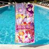 Sailor Moon Print Beach Towel Design, Soft, Lightweight. for Home Bathroom, Spa, Pool, Yoga, Surfing, Camping, Gift for Family, Friend