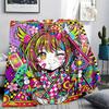 Cardcaptor Sakura Print Flannel Blanket, Ultra Soft High Quality All Seasons Warm Throw, Home Decor Cozy Blanket, Perfect Christmas Gift