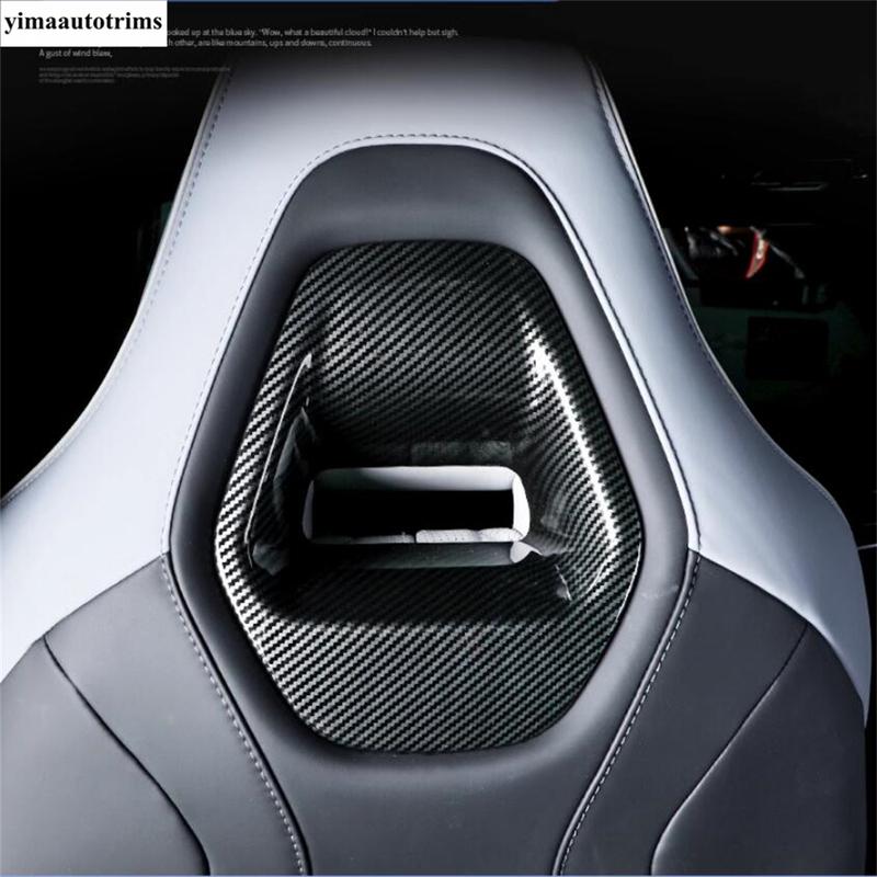 Car Seat Head Pillow Headrest Adjust Button Sequ Decoration Cover Trim For BYD Seal EV 2024 Wood Grain Accessories