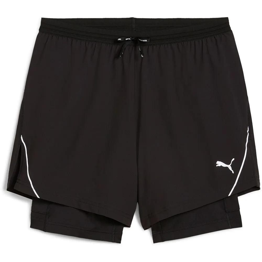 PUMA Ultraweave 2in1 Sport Shorts 5 inches DryCELL Black