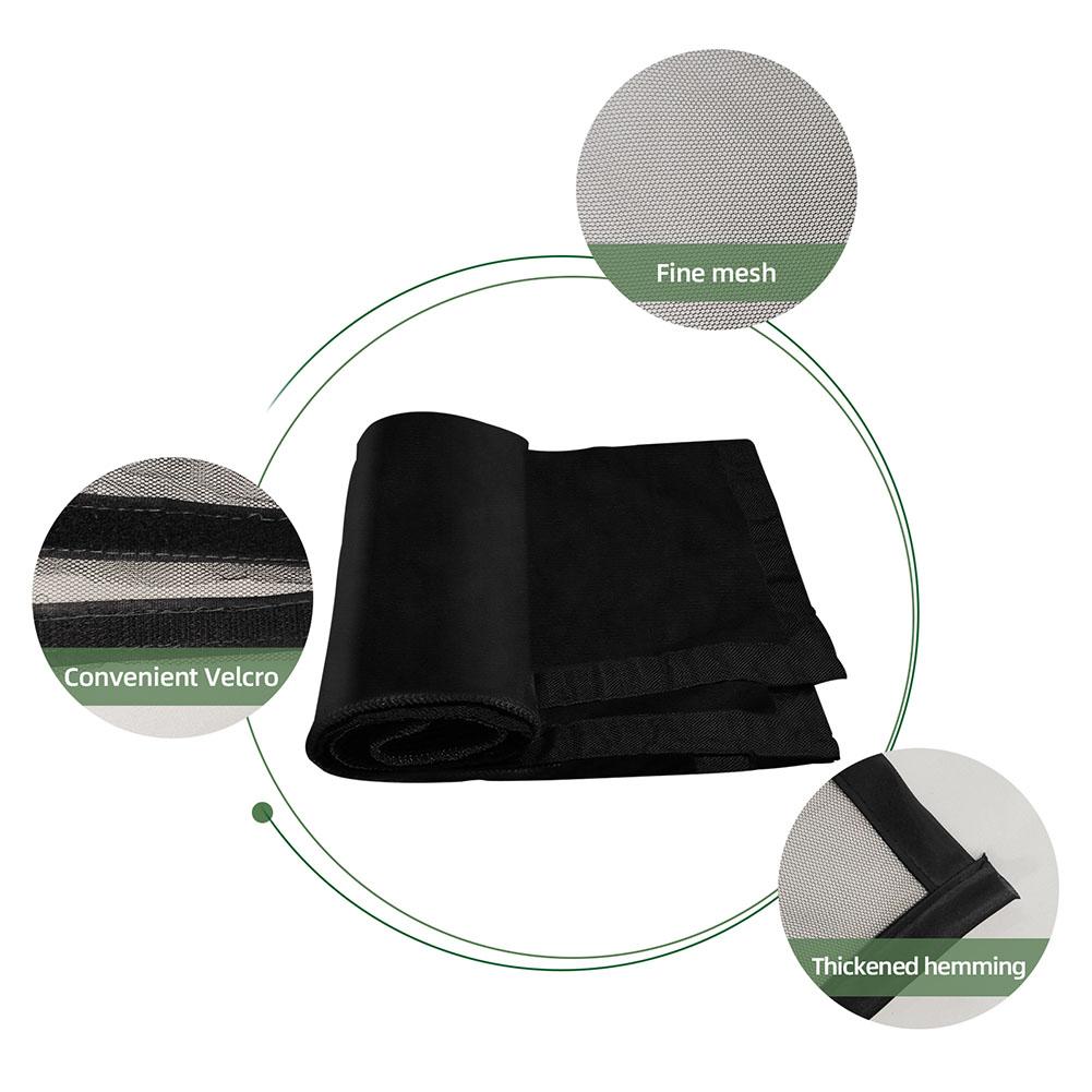 2x4M 1/2/3шт Бесшовная гаражная сетка от насекомых Выдвижная штора для гаражных ворот Москитная сетка Защита от мух и насекомых Летние принадлежности