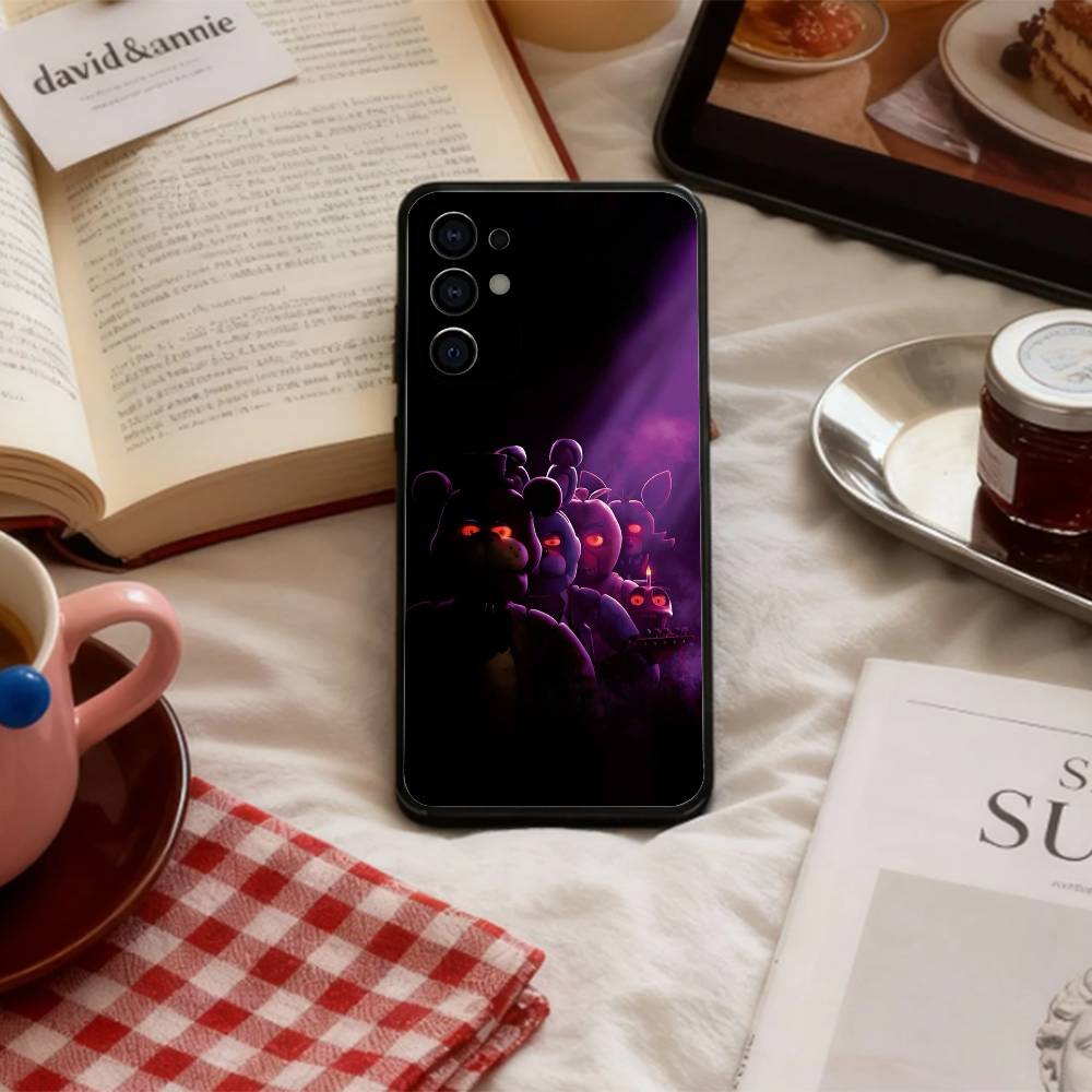Чехол для телефона Five N-Nights At F-Freddys Fnaf для Samsung S 25,24,23,22,30,21,10,9,Ultra,Plus,Lite,FE,4,5 G Мягкий черный чехол