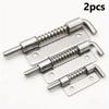 2PCS Spring Loaded Latch Pin Stainless Steel Window Cabinet Hinges Security Door Bolt Latch For Household Hardware