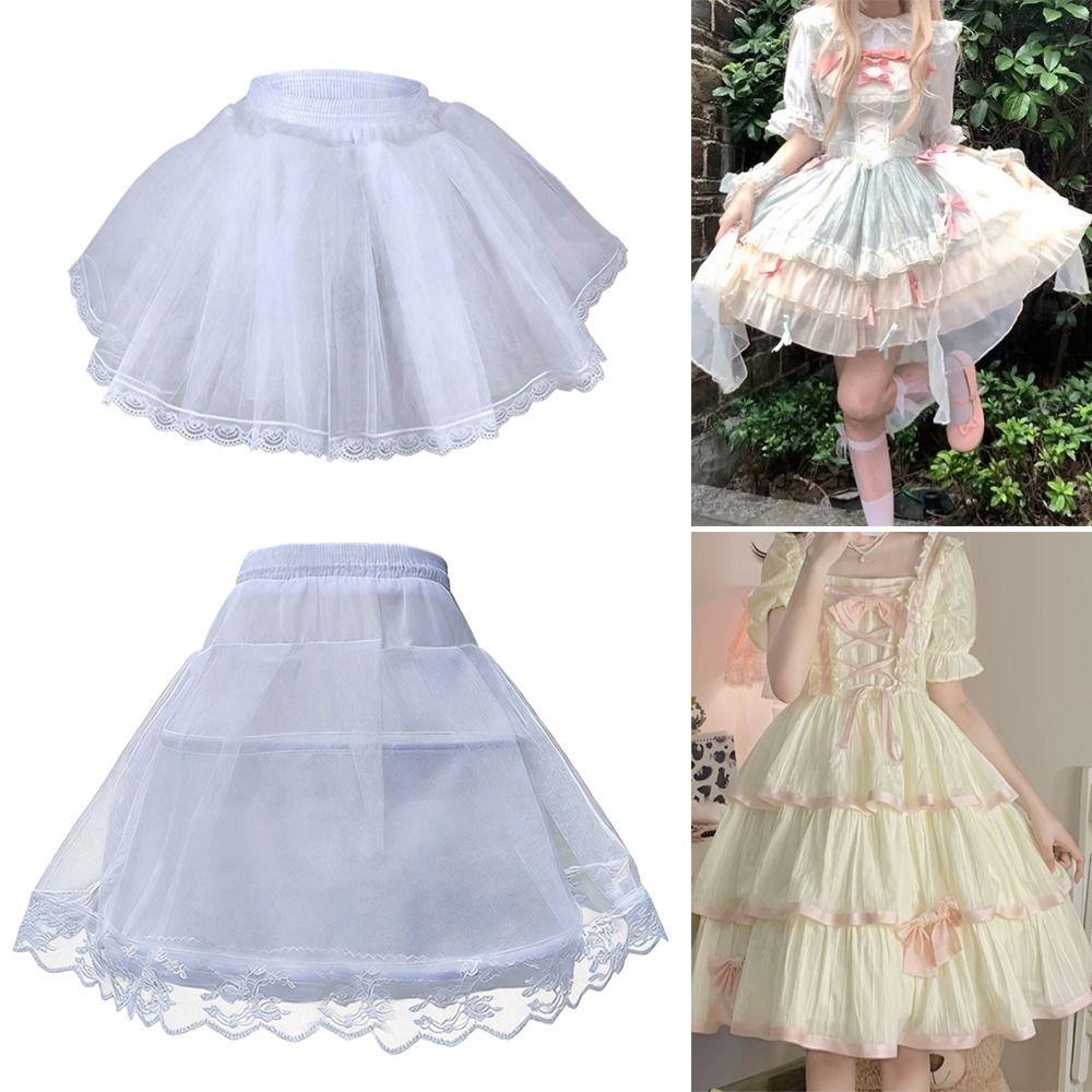 Lolita Petticoat White Crinoline Skirt Fashion Wedding Petticoats Party Dress