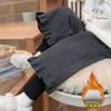 Кружевные бархатные штаны для девочек Осень-Зима 2026 Модный стиль Зимняя одежда для малышек Имитация двух предметов Повседневные леггинсы