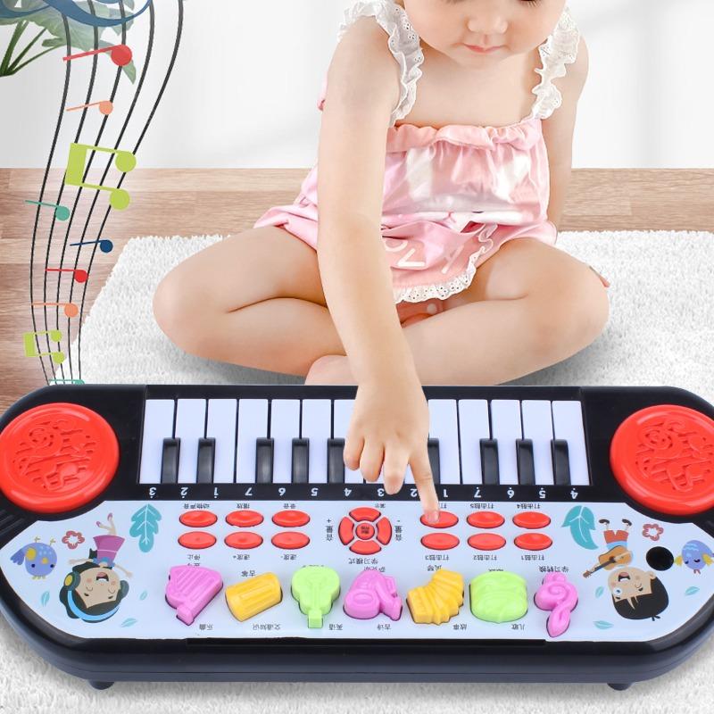 24 Keys Piano Keyboard Interactive Learning Toy with Demo Song Musical Gift for Kids Ages 3-6 Early Education Tool Birthday Gift