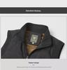 Men's Waterproof Thickened Velvet Stand-Up Collar Windproof Vest, Loose Fit for Dad, Large Size Warm Waistcoat