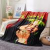 Billie Eilish Print Flannel Blanket, High quality Comfortable for All Seasons, Home Decor, Warmth and Comfort, Perfect for Christmas Gifts