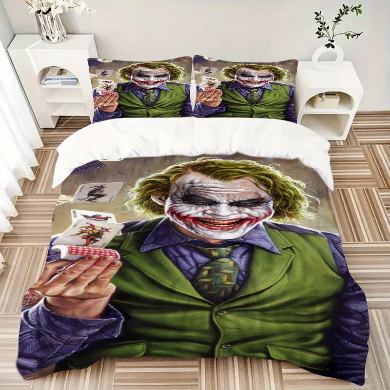 Joker'S Card Trick Print 3Pcs Bedding Setduvet Cover With 2 Bedropillowcase Home Birthday Gift