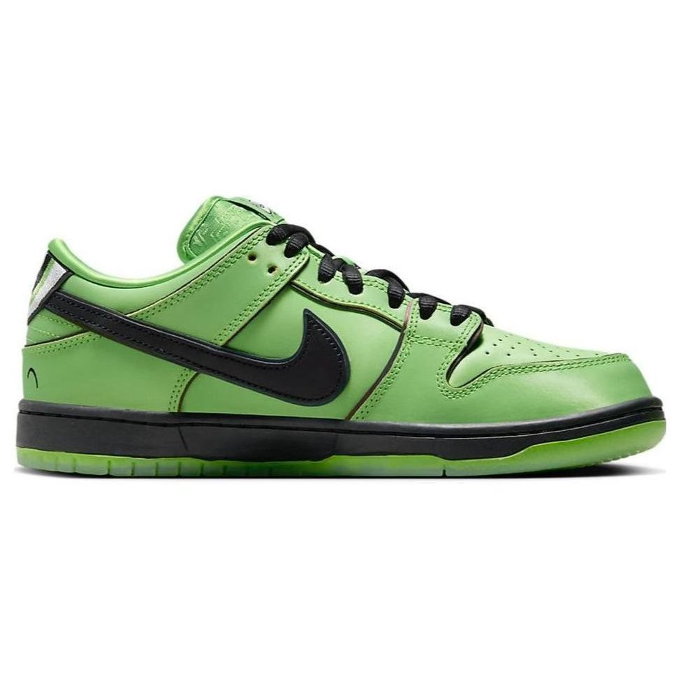 The Powerpuff Girls x Nike Dunk Low Pro SB QS Buttercup Унисекс Кроссовки Зеленый Средне-зеленый Черный FZ8319-300