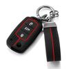 Silicone Flip Key Fob Cover Keychain for VW Golf MK6 Jetta Tiguan Polo Passta (02-08) 3Buttons Folding Remote Key for Skoda