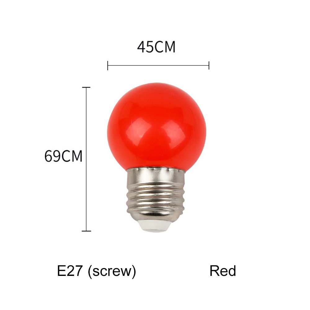 Прочный фонарик для домашнего декора, цветной свет, E27 B22 G45, светодиодная лампа