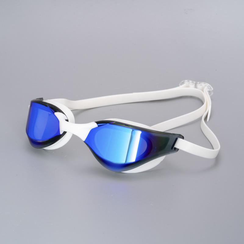 Adult Anti-Fog HD Swimming Goggles - Professional Racing & Training, Comfortable Silicone, Waterproof, Electroplated Lenses.