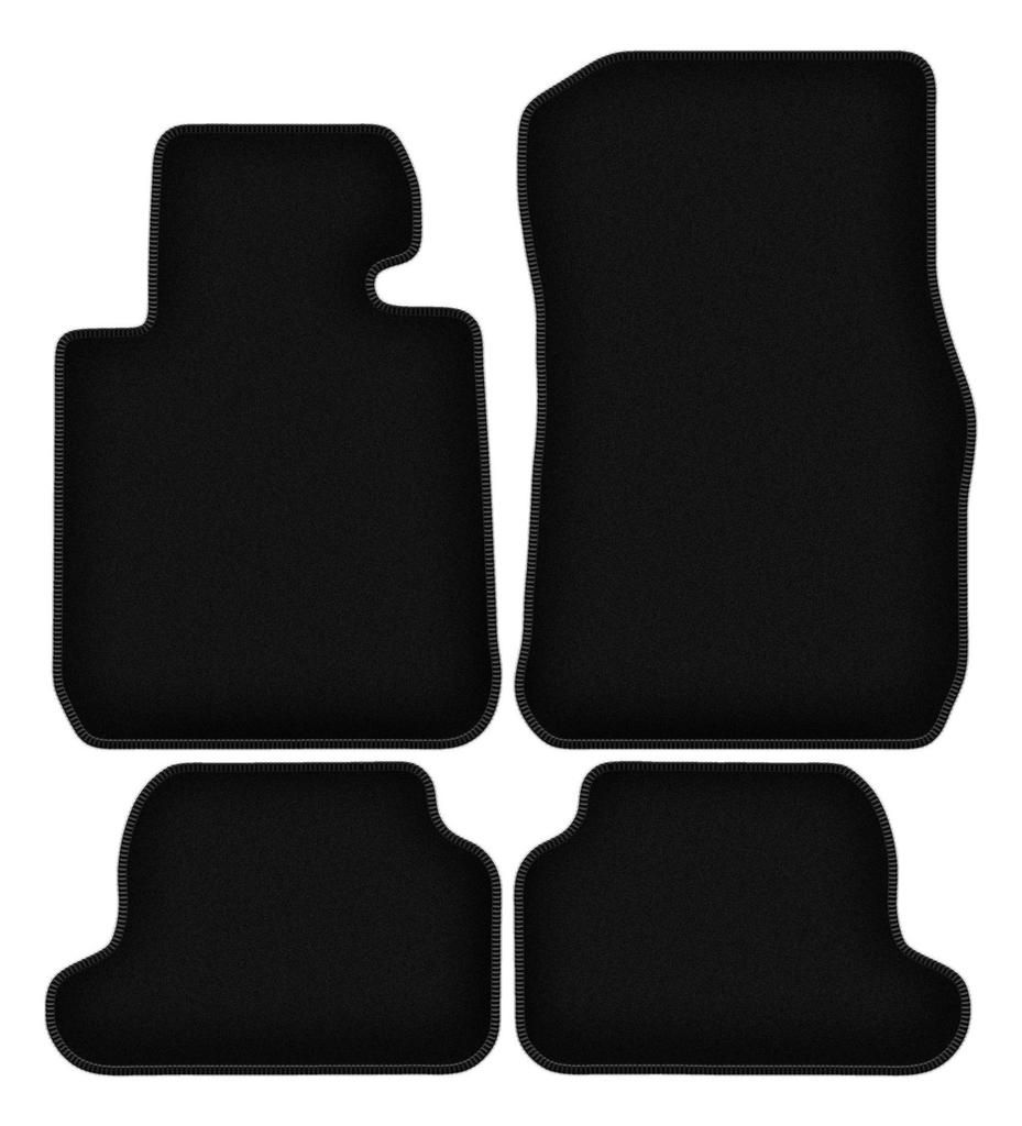 BASIC black velour floor mats for: BMW 2 F23 Cabrio (2014-2022)