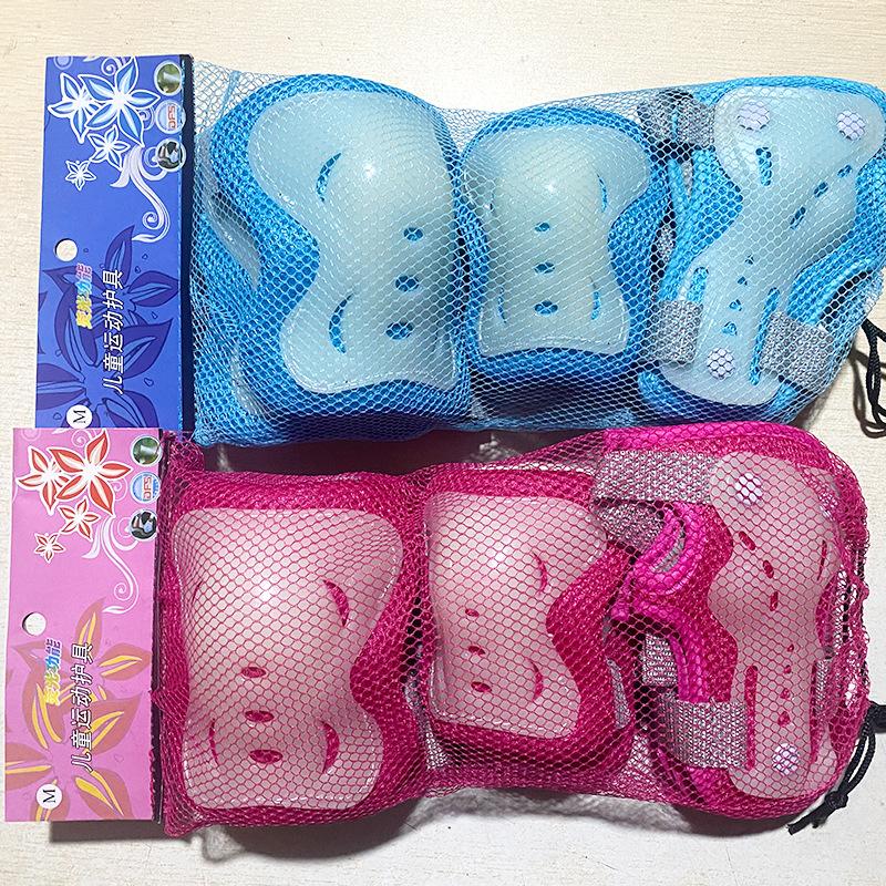 Roller Skating Balance Bike Luminous Children Boys and Girls Fluorescent Sports Protective Gear Set Skateboard Knee Pads Elbow Pads