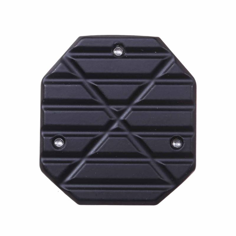 Motorcycle Aluminum Alloy Foot Support Pad Increased Anti-Slip Base Side Support Extended Foot Pad for Motorcycle Bicycle