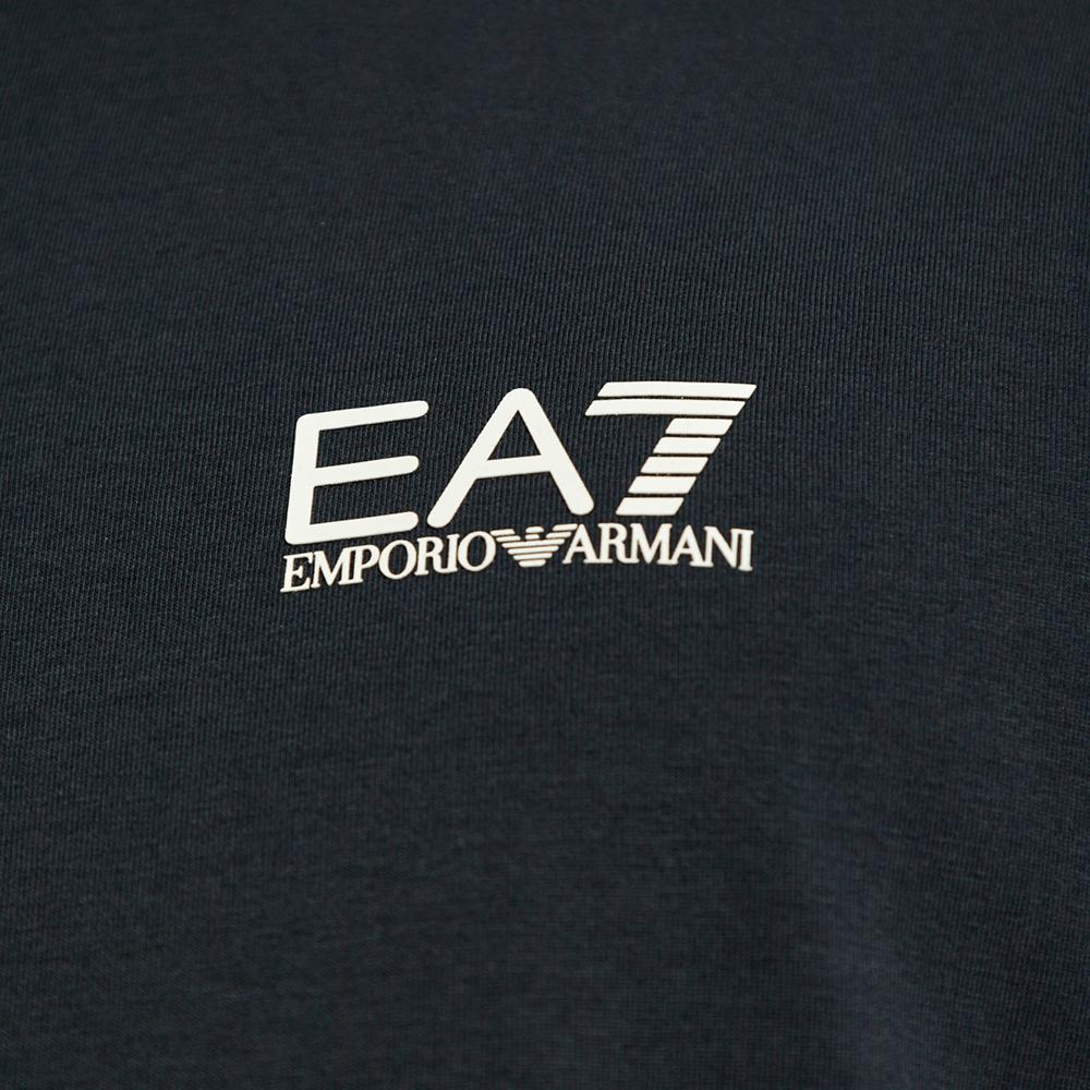 Emporio Armani Ea7 Однотонная футболка-поло с логотипом и длинным рукавом Мужские топы Синий 8NPF15-PJVQZ-1562
