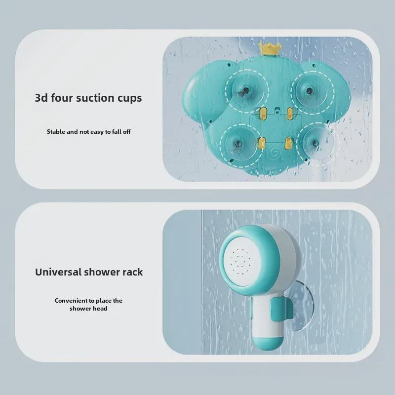 Cross-Border Electric Shower Toy: Elephant Water Spray & Bubble Maker for Kids' Bath & Summer Play