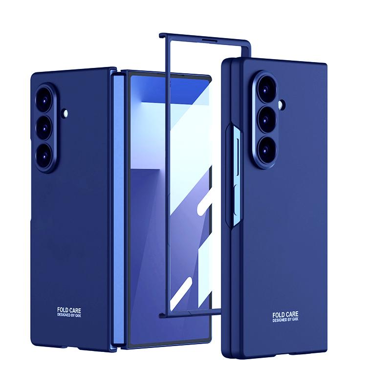 Ударопрочный Пластиковый Чехол-Броня для Samsung Galaxy Z Fold 7 Защитное Матовое Стекло для Внешнего Экрана Galaxy Z Fold 7