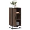 VidaXL Buffet Brown Oak 35.5x35x76 Cm Engineered Wood and Metal, Storage Furniture, Kitchen Storage Furniture, 848943