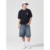 8SECONDS Mini Print Knit Short Sleeve Knit Navy (264751Cy1R)