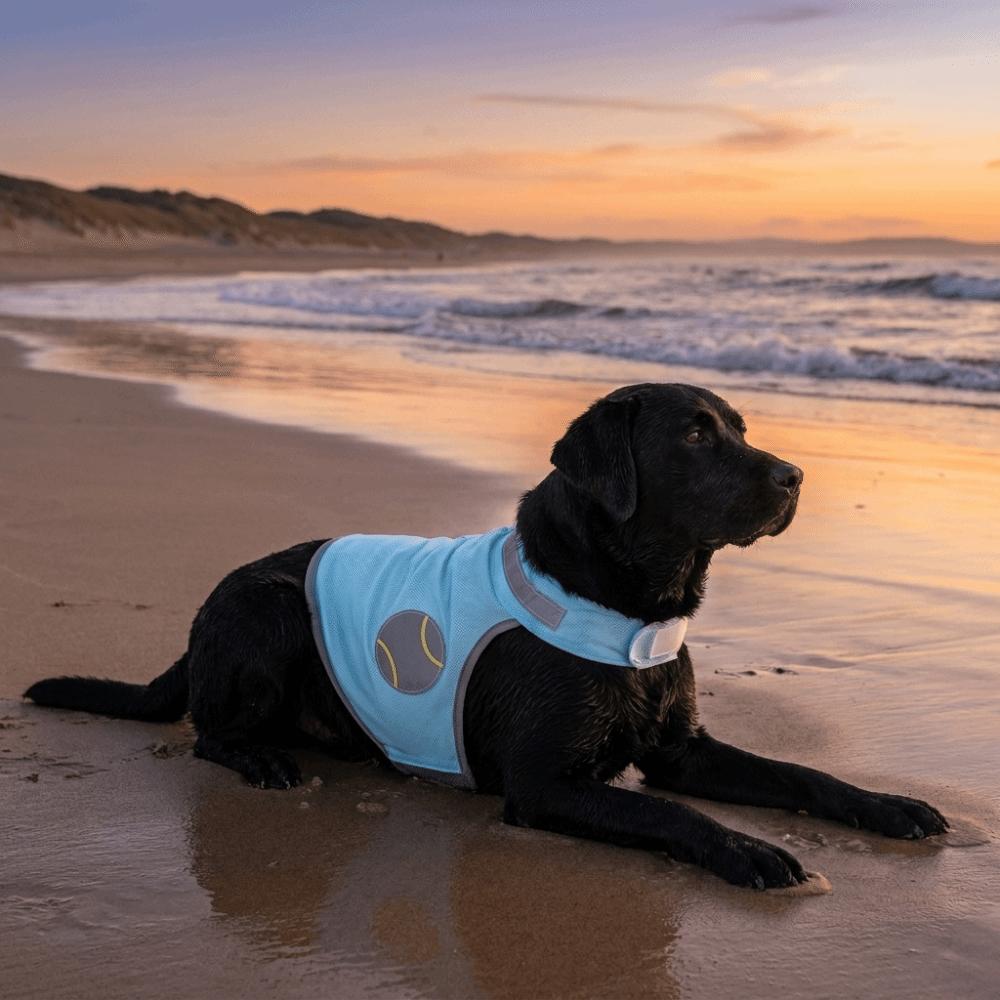 Reflective Pet Cooling Shirt Quick Dry Summer Dog T-shirt Outdoor Activities