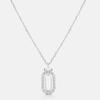 METROCITY JEWELRY Link Sterling Silver White Necklace A231SN1092WPA