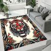 Квадратный ковер с татуировкой тигра: Коврик для пола Crystal Velvet - Идеально подходит для добавления тепла и стиля в вашу гостиную или спальню