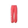 Side Letter High Waist Lace Up Casual Fleece Knitted Sports Pants Women Pants Light-Melting-Red FB8052-648