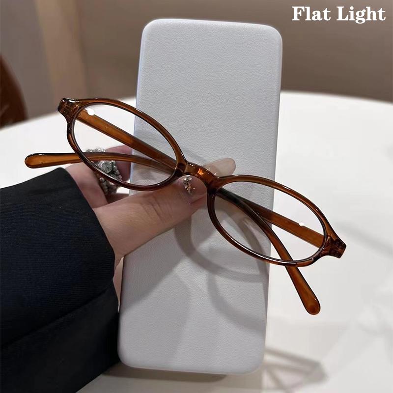 Ретро маленькая оправа для очков для девочек стиль ретро овальные очки женские очки декоративные компьютерные анти-синие очки