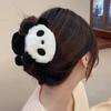 Plush Panda Shape Hair Claw Strong Grip Back Head Hair Clip Cartoon Shark Girl Hair Claw Hair Accessories