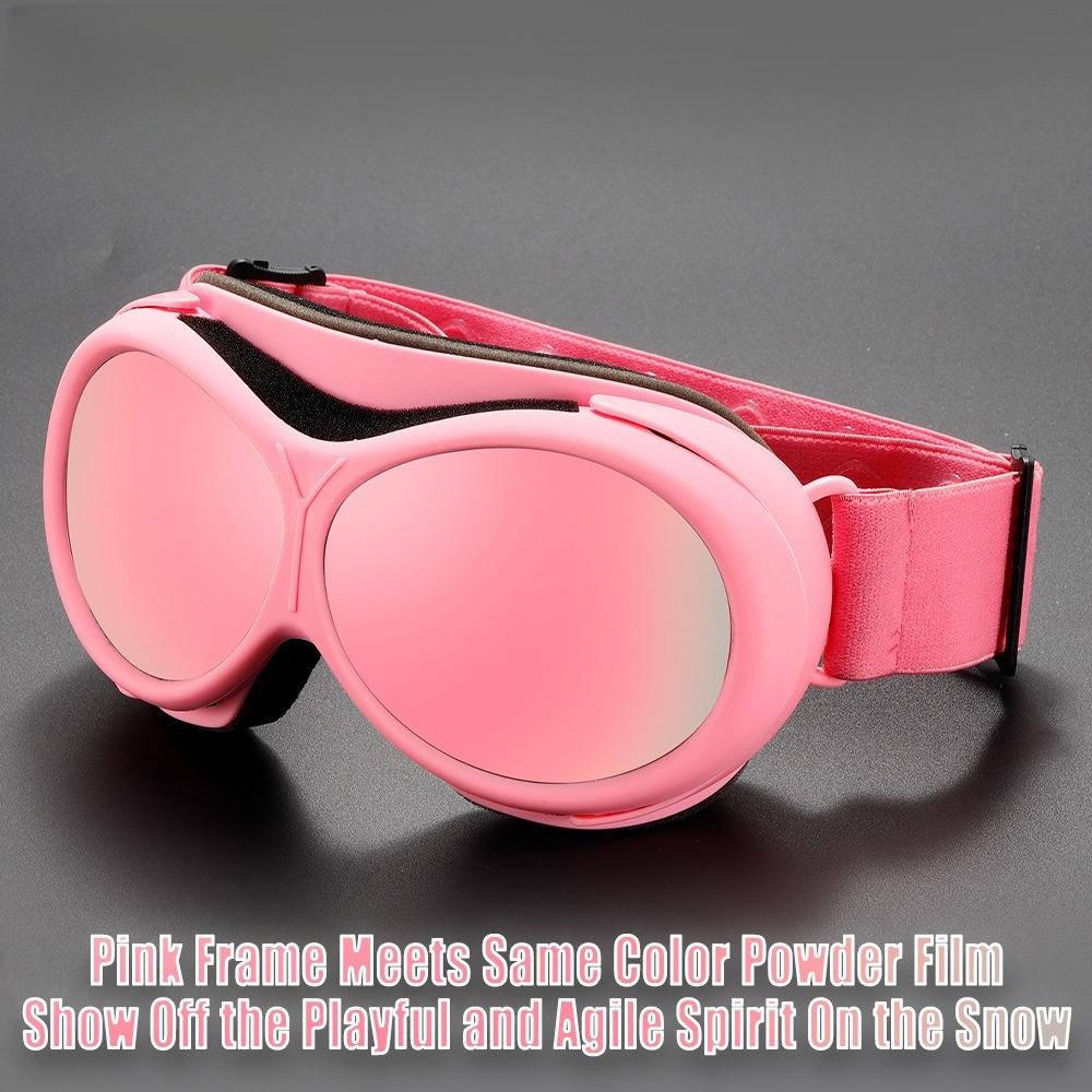 Latest adult double-layer anti-fog colorful round frame ski goggles outdoor sports snow wind and eye protection mountaineering snow