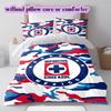 Cruz AzulPattern Bedding Quilt Set Quilt Cover Pillowcase Home Decoration Birthday Gift (1 * duvet cover + 2 * pillowcase, without core)