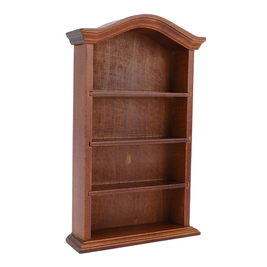 Книжная полка для кукольного домика 1:12 масштабных аксессуаров для украшения 4 этажа миниатюрный кукольный домик книжная полка для дома